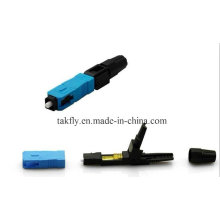 Le type de câble optique de fibre de 0.9mm / 2.0mm / 3.0mm a enfoncé le connecteur rapide de Sc / Upc